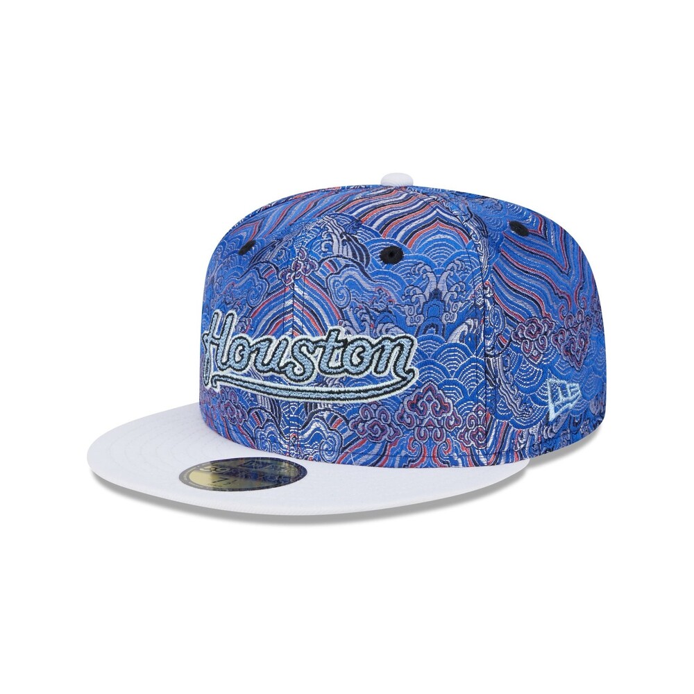 New Era Houston Astros Wave Fill 59FIFTY Fitted Hat - Size 7